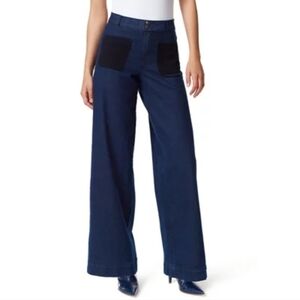 NWT Christian Siriano Women's Wide Leg Denim Jeans for Gloria Vanderbilt 29/8
